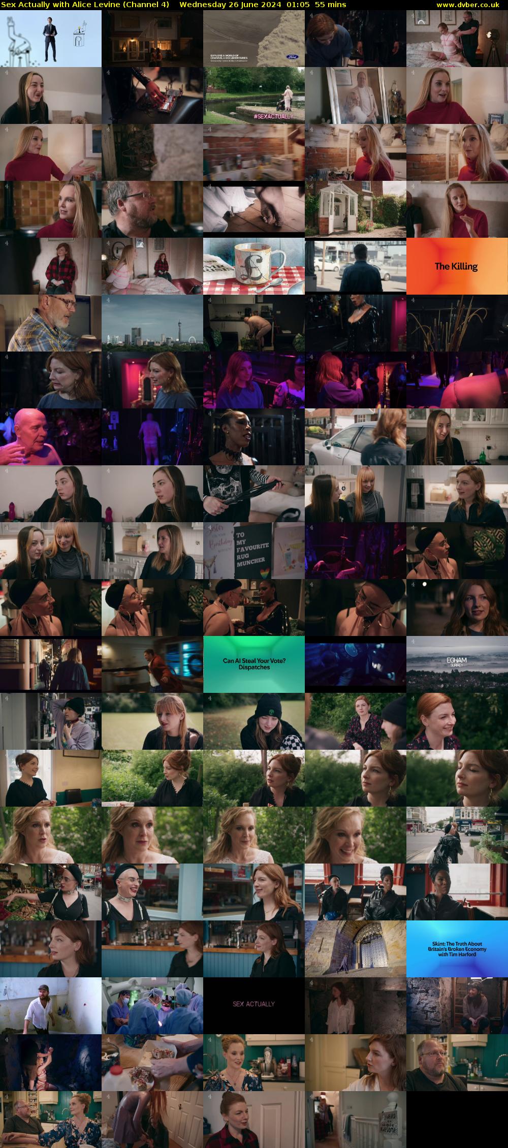 Sex Actually with Alice Levine (Channel 4) Wednesday 26 June 2024 01:05 - 02:00