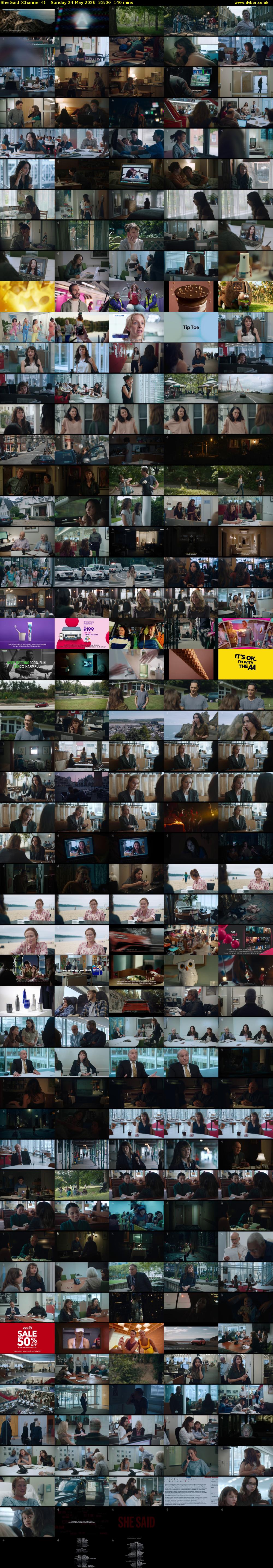 She Said (Channel 4) Sunday 24 May 2026 23:00 - 01:20
