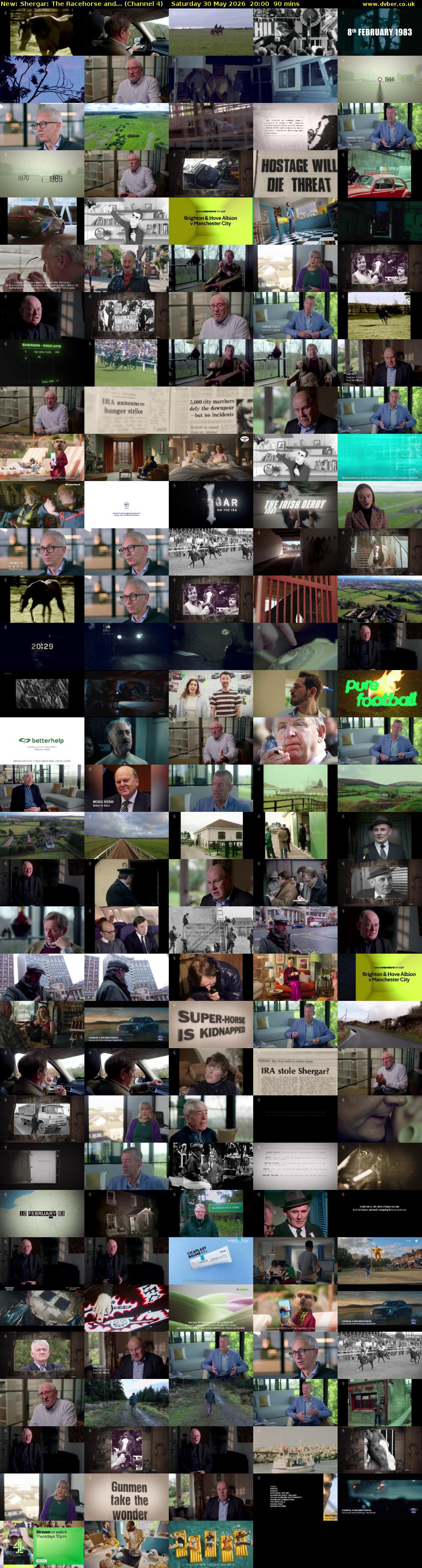 Shergar: The Racehorse and... (Channel 4) Saturday 30 May 2026 20:00 - 21:30