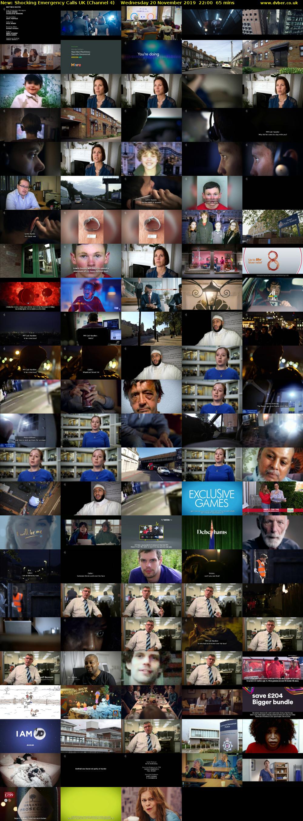 Shocking Emergency Calls UK (Channel 4) Wednesday 20 November 2019 22:00 - 23:05