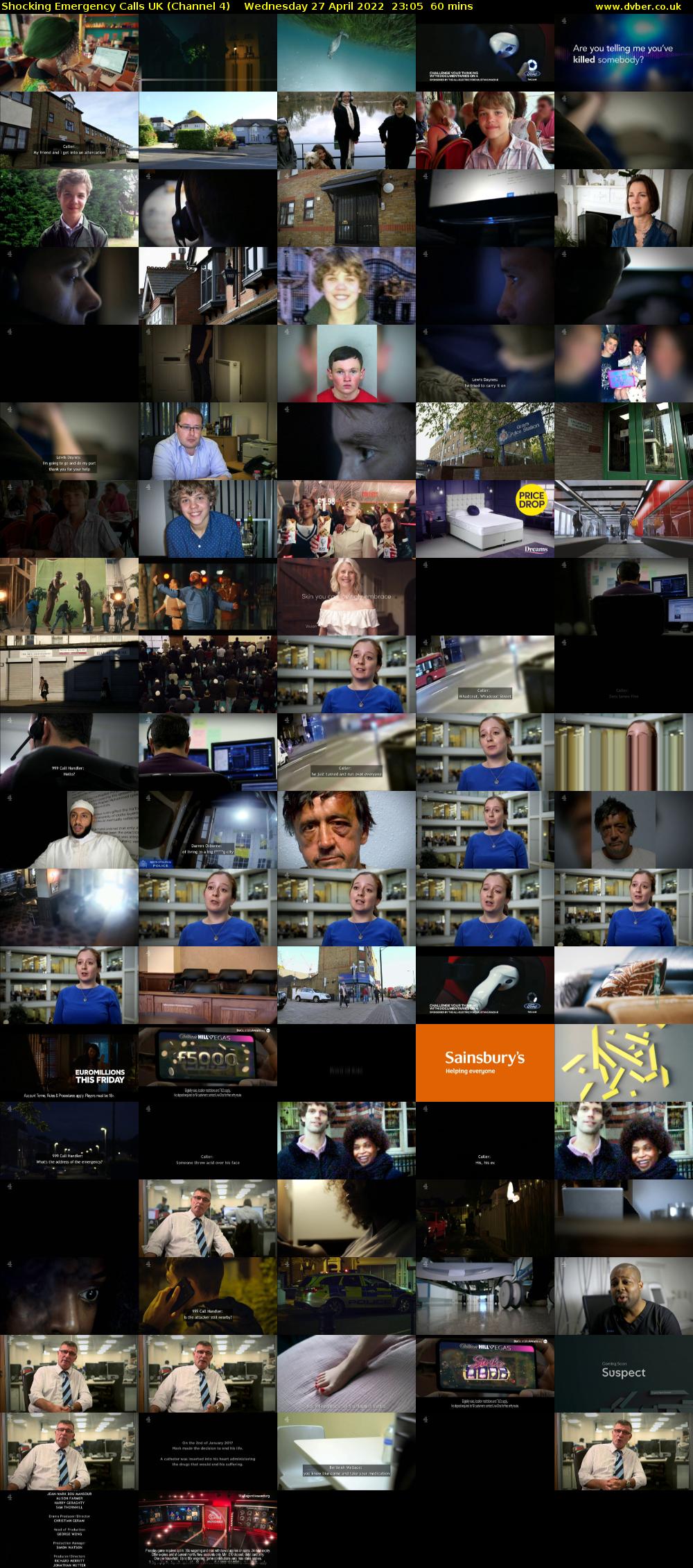 Shocking Emergency Calls UK (Channel 4) Wednesday 27 April 2022 23:05 - 00:05