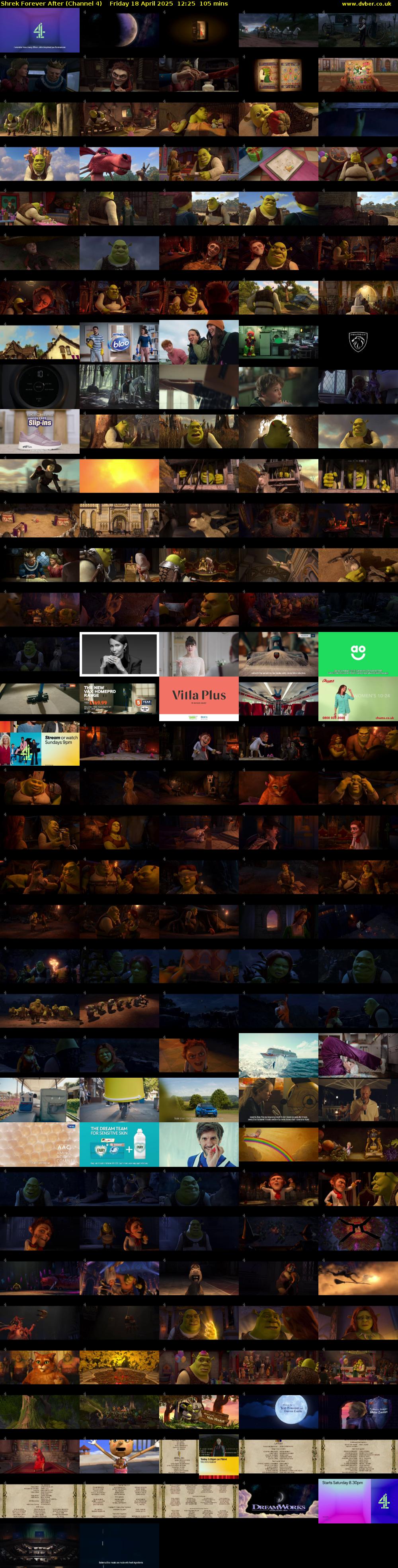 Shrek Forever After (Channel 4) Friday 18 April 2025 12:25 - 14:10