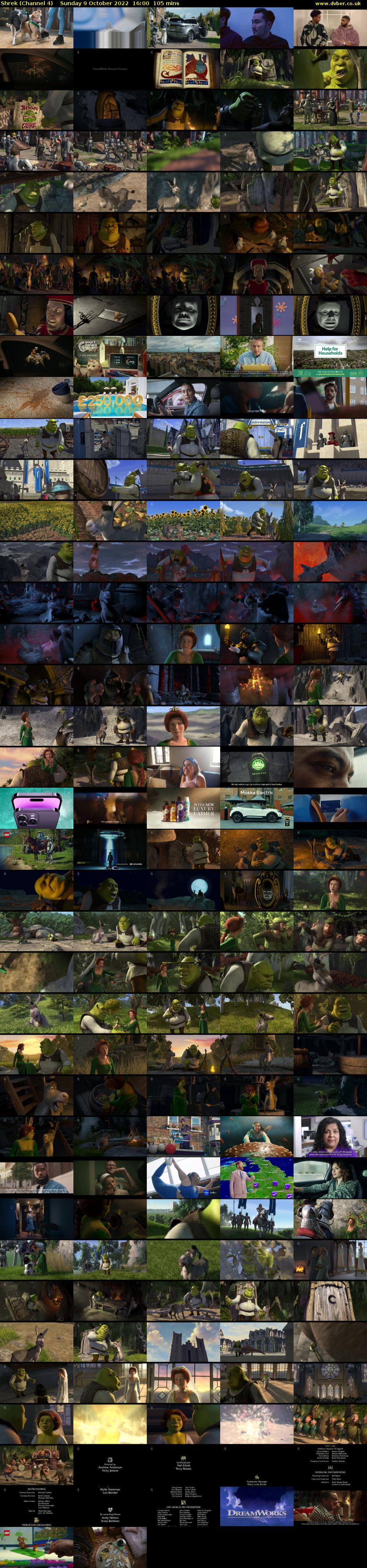 Shrek (Channel 4) Sunday 9 October 2022 16:00 - 17:45