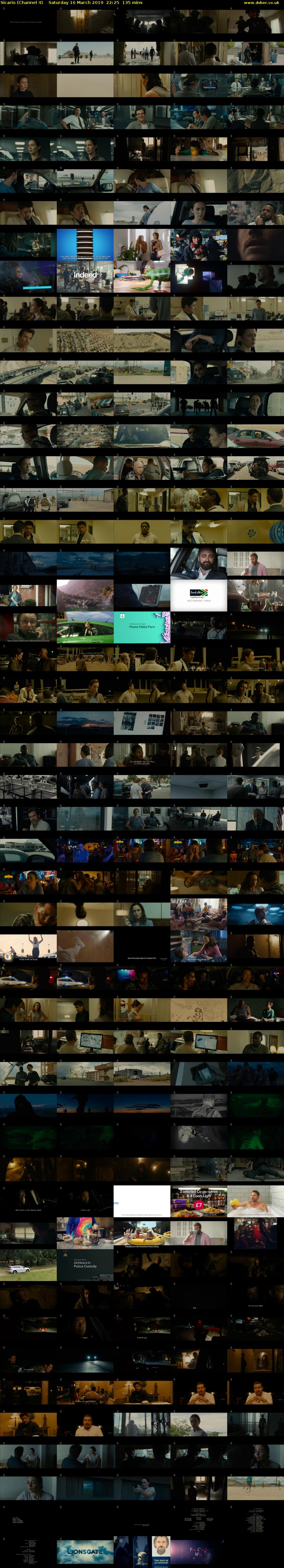 Sicario (Channel 4) Saturday 16 March 2019 22:25 - 00:40
