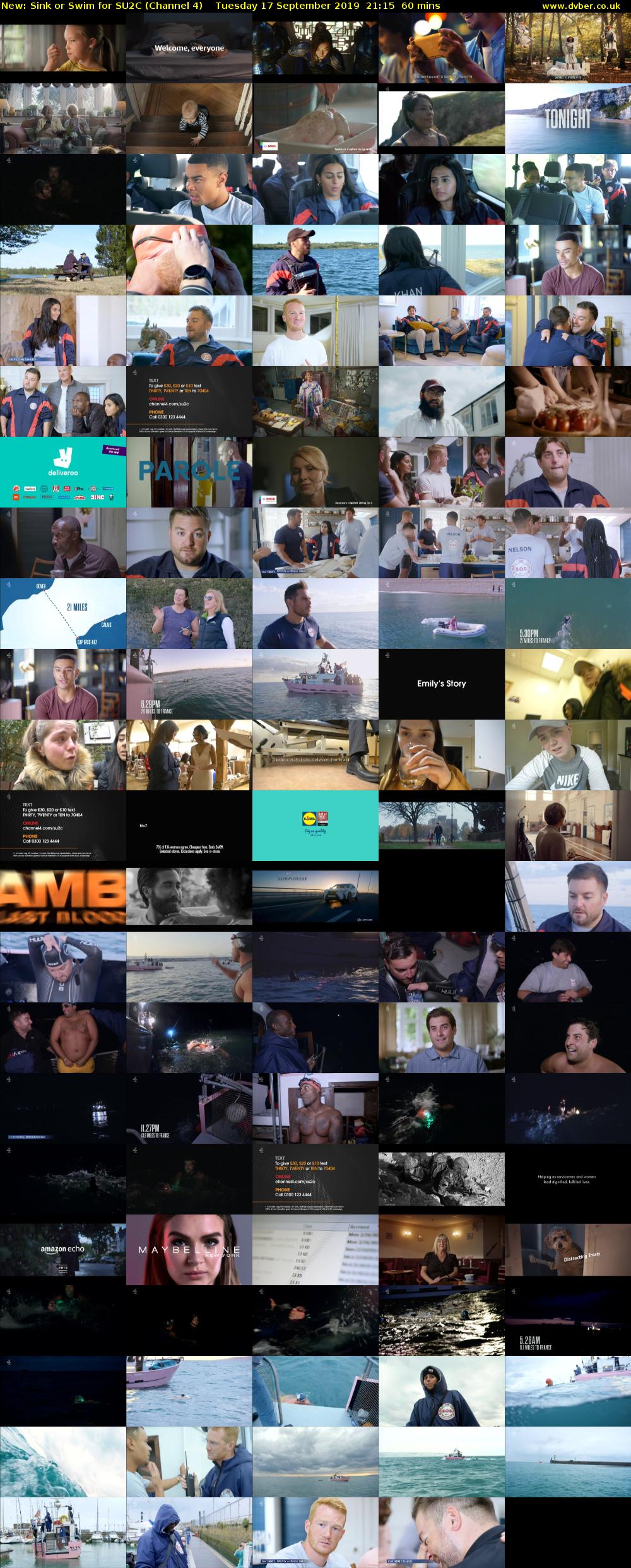Sink or Swim for SU2C (Channel 4) Tuesday 17 September 2019 21:15 - 22:15