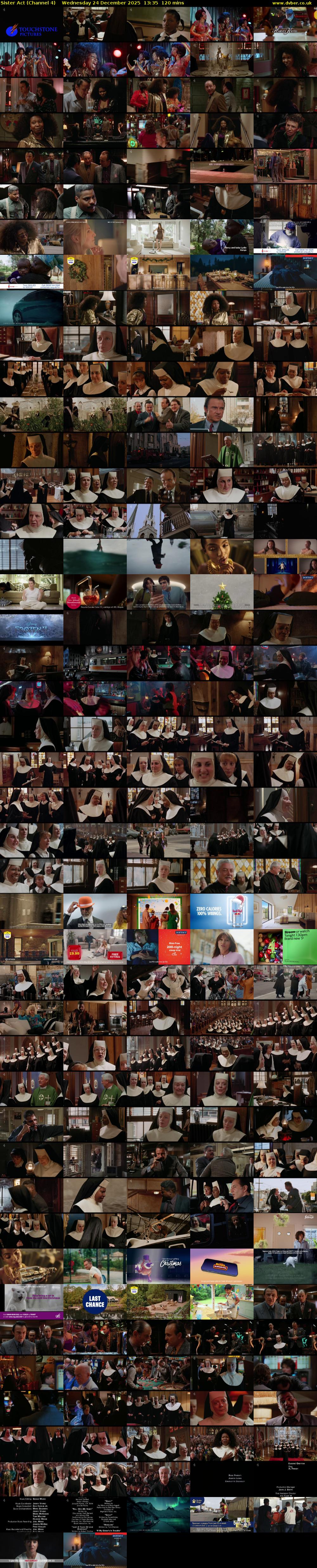 Sister Act (Channel 4) Wednesday 24 December 2025 13:35 - 15:35