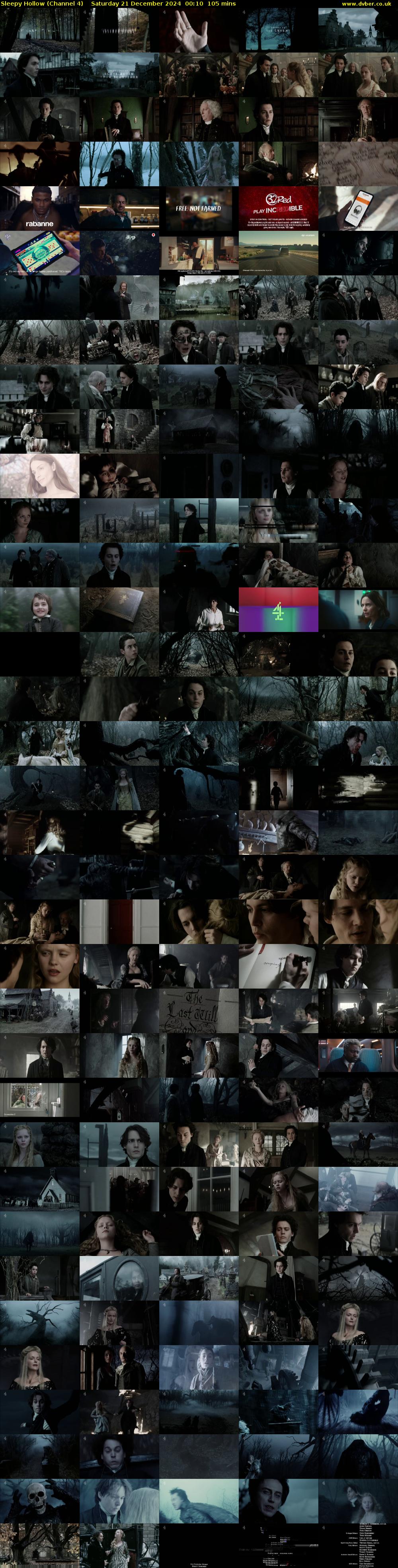Sleepy Hollow (Channel 4) Saturday 21 December 2024 00:10 - 01:55