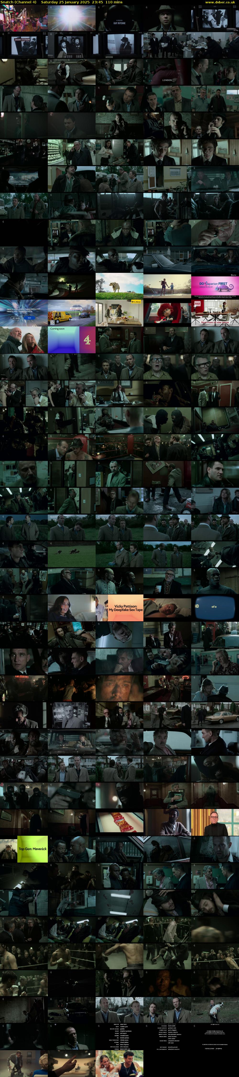 Snatch (Channel 4) Saturday 25 January 2025 23:45 - 01:35