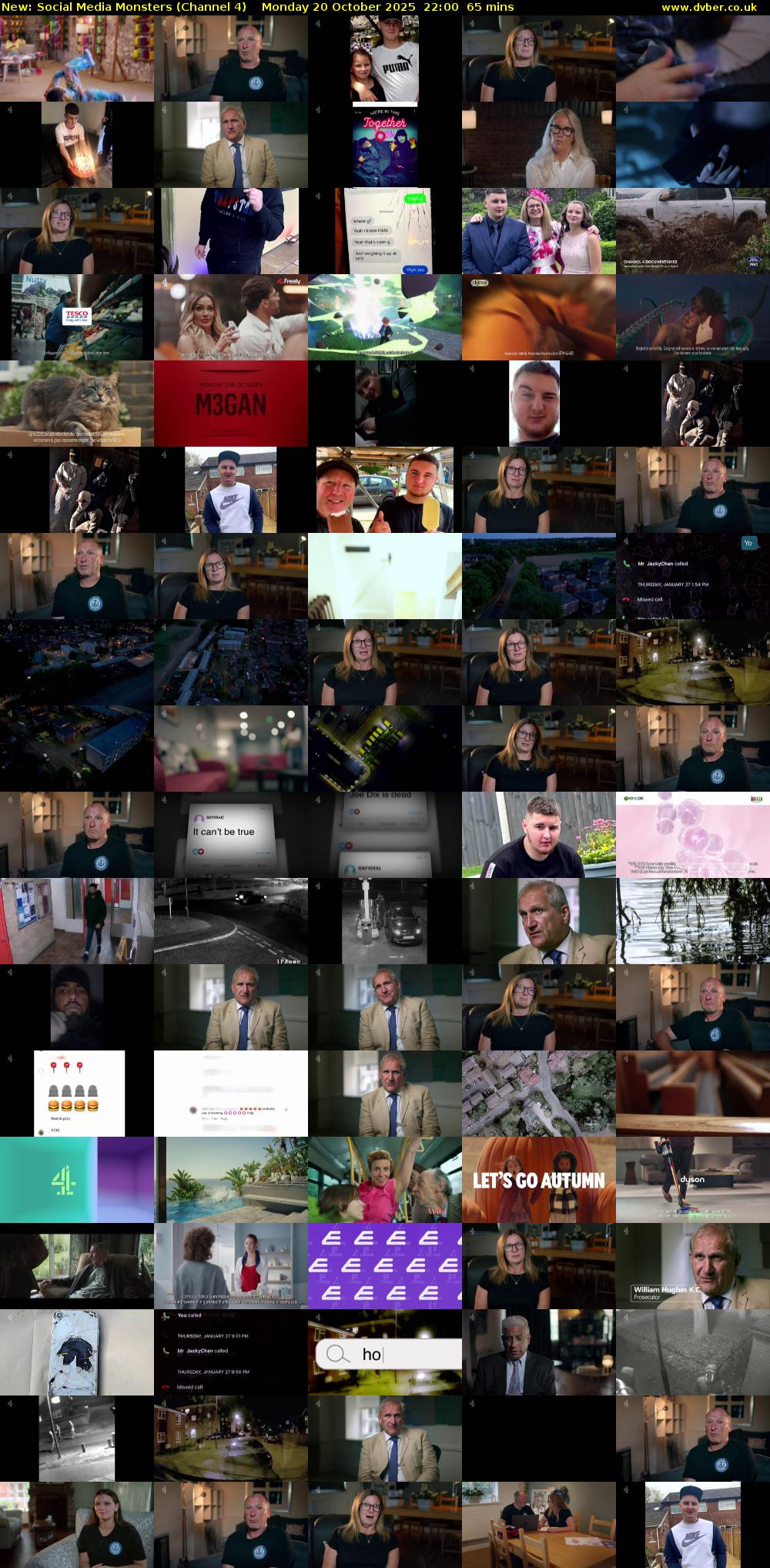 Social Media Monsters (Channel 4) Monday 20 October 2025 22:00 - 23:05