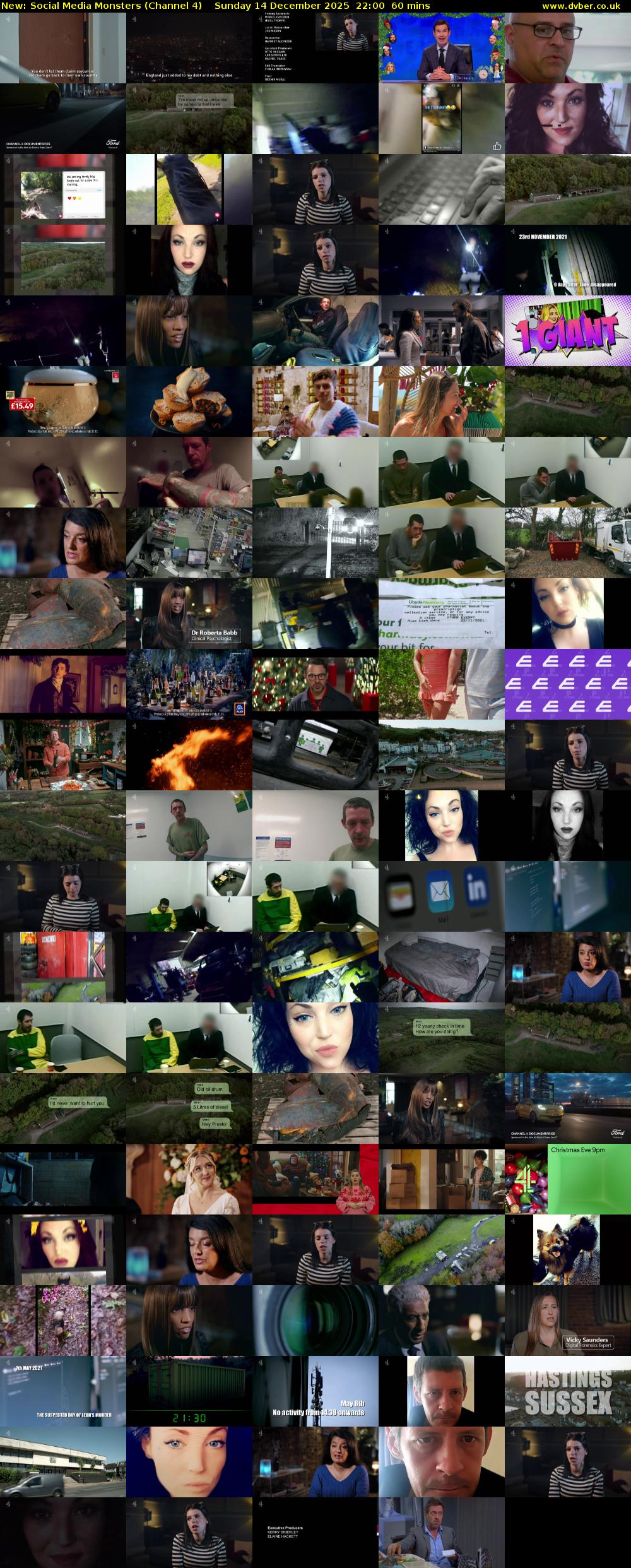 Social Media Monsters (Channel 4) Sunday 14 December 2025 22:00 - 23:00