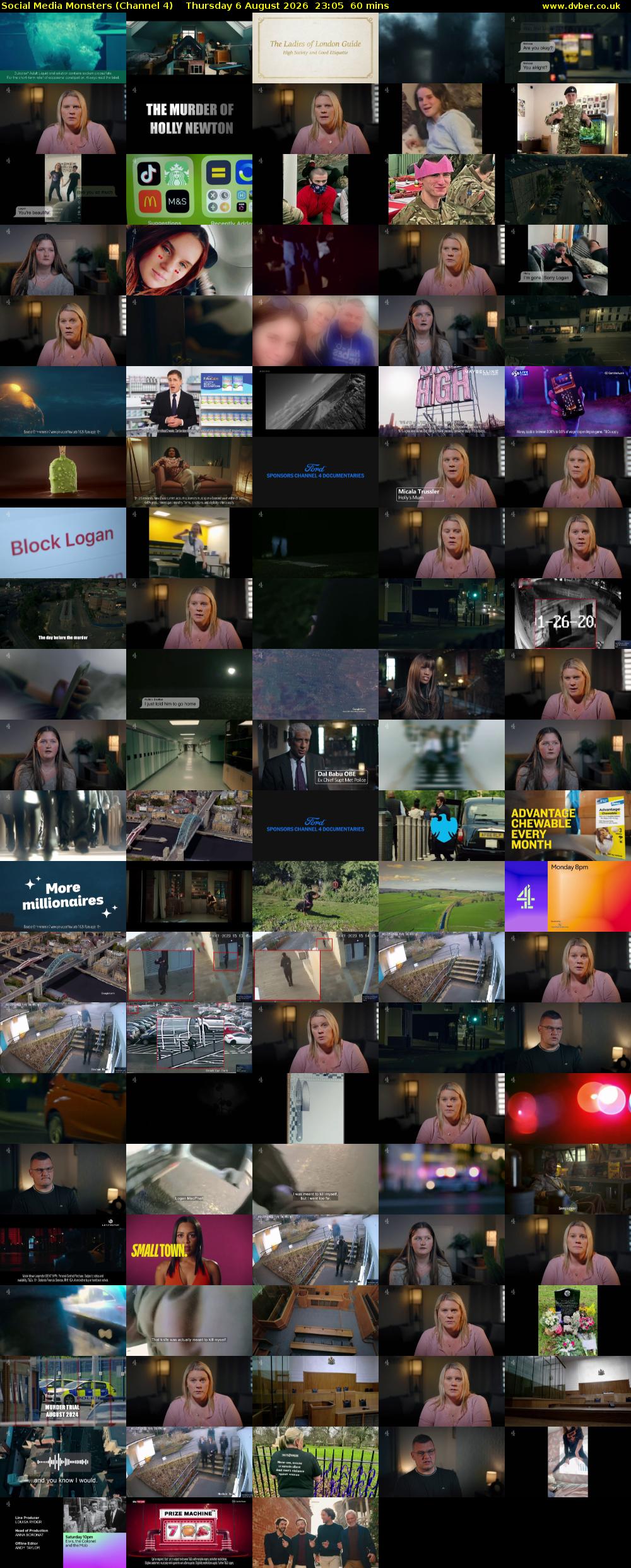 Social Media Monsters (Channel 4) Thursday 6 August 2026 23:05 - 00:05