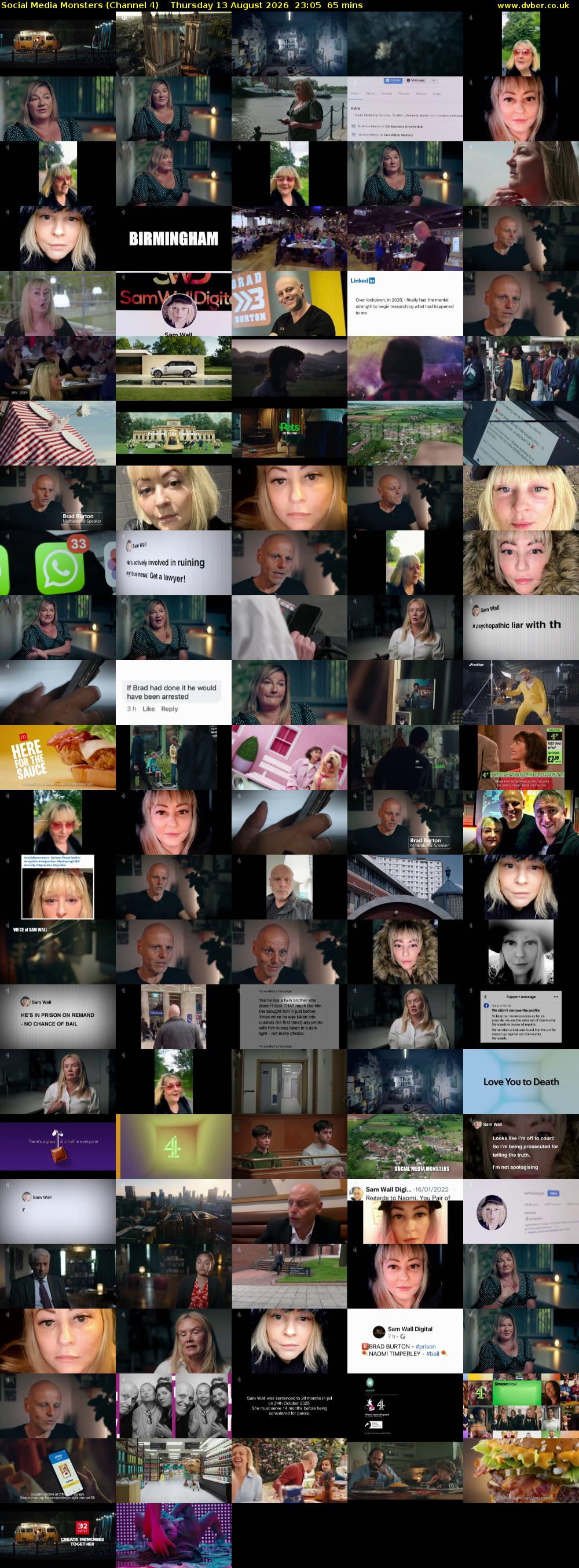 Social Media Monsters (Channel 4) Thursday 13 August 2026 23:05 - 00:10