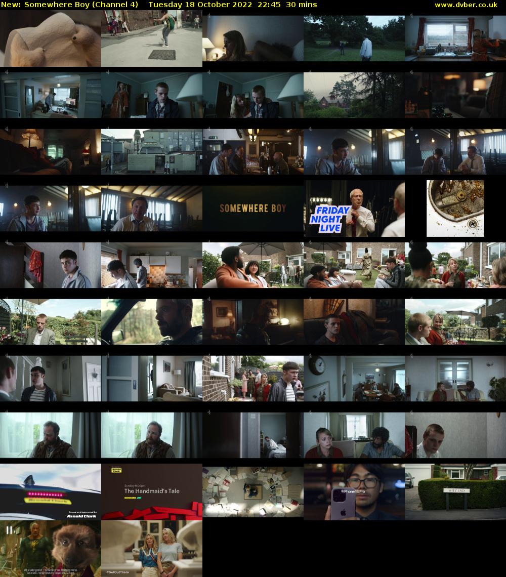 Somewhere Boy (Channel 4) Tuesday 18 October 2022 22:45 - 23:15