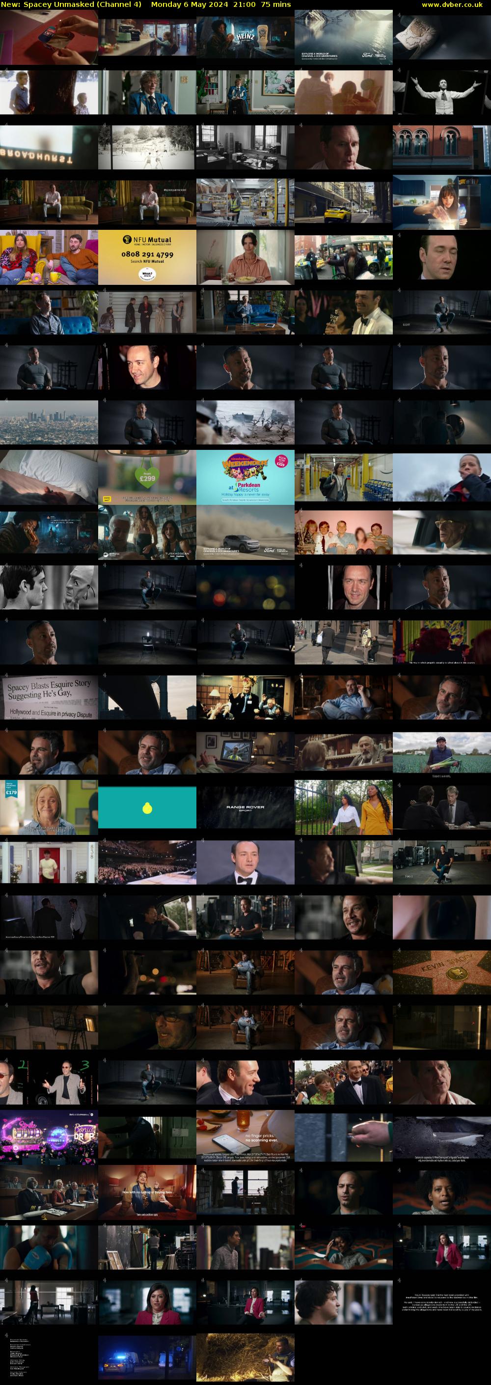 Spacey Unmasked (Channel 4) Monday 6 May 2024 21:00 - 22:15