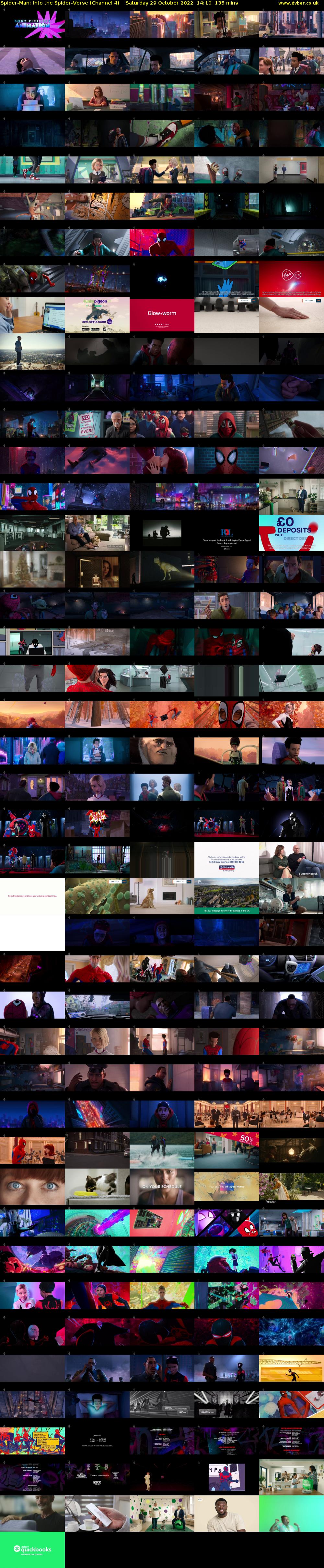 Spider-Man: Into the Spider-Verse (Channel 4) Saturday 29 October 2022 14:10 - 16:25