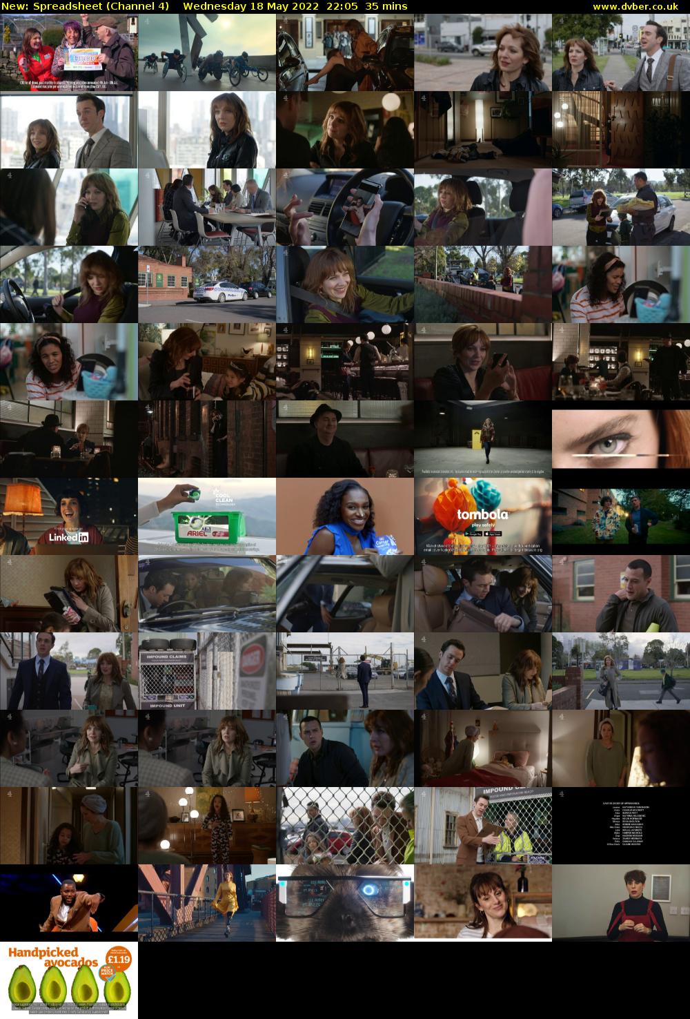 Spreadsheet (Channel 4) Wednesday 18 May 2022 22:05 - 22:40