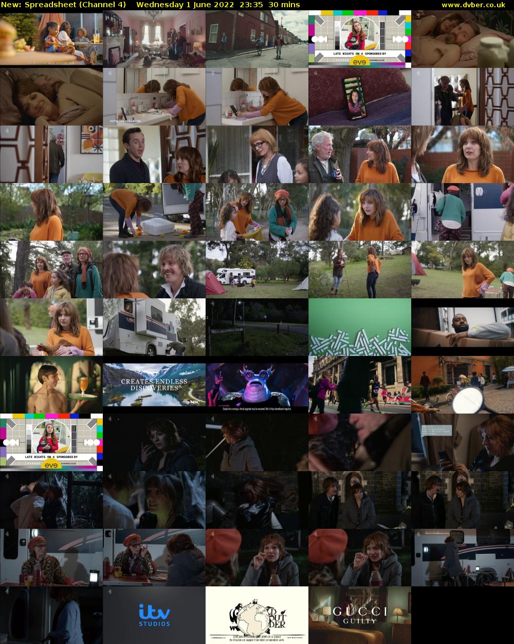 Spreadsheet (Channel 4) Wednesday 1 June 2022 23:35 - 00:05