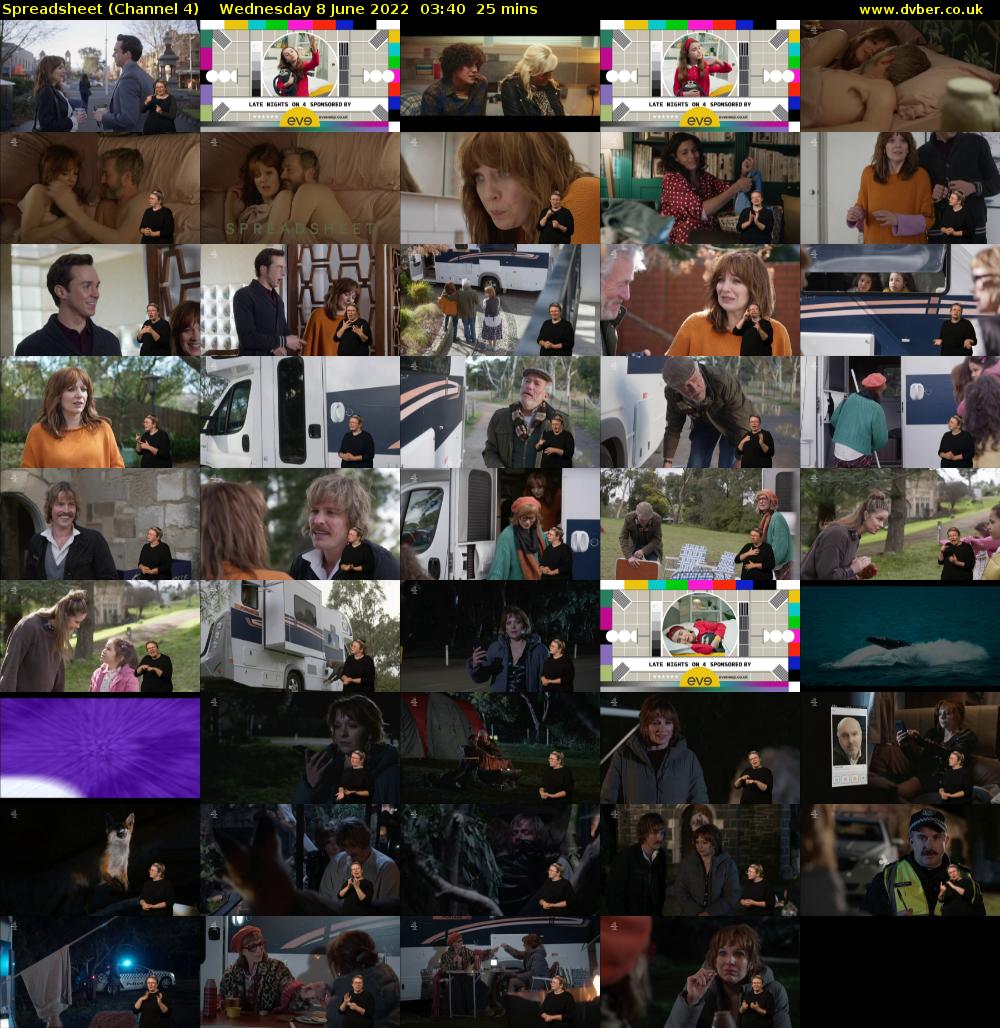 Spreadsheet (Channel 4) Wednesday 8 June 2022 03:40 - 04:05