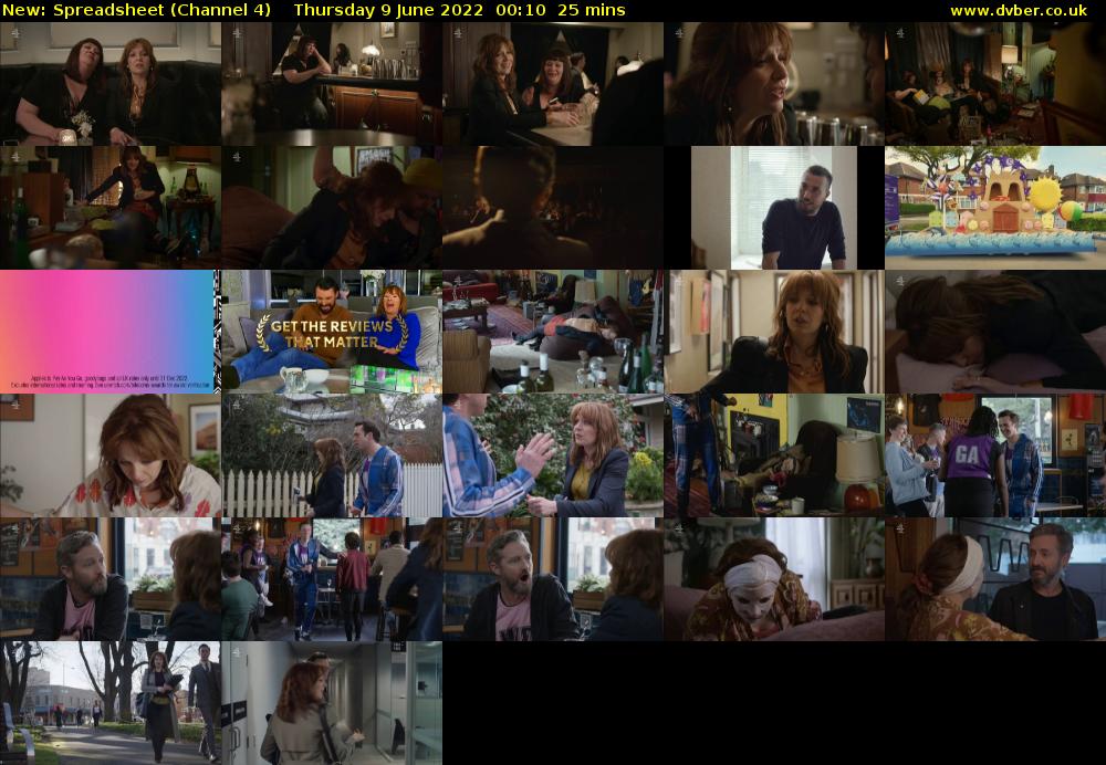 Spreadsheet (Channel 4) Thursday 9 June 2022 00:10 - 00:35