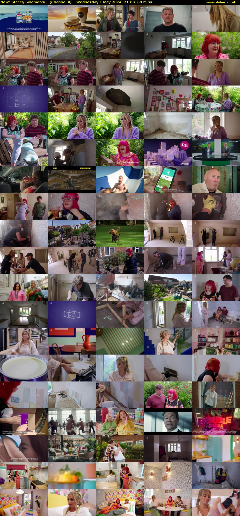 Stacey Solomon's... (Channel 4) Wednesday 1 May 2024 21:00 - 22:00