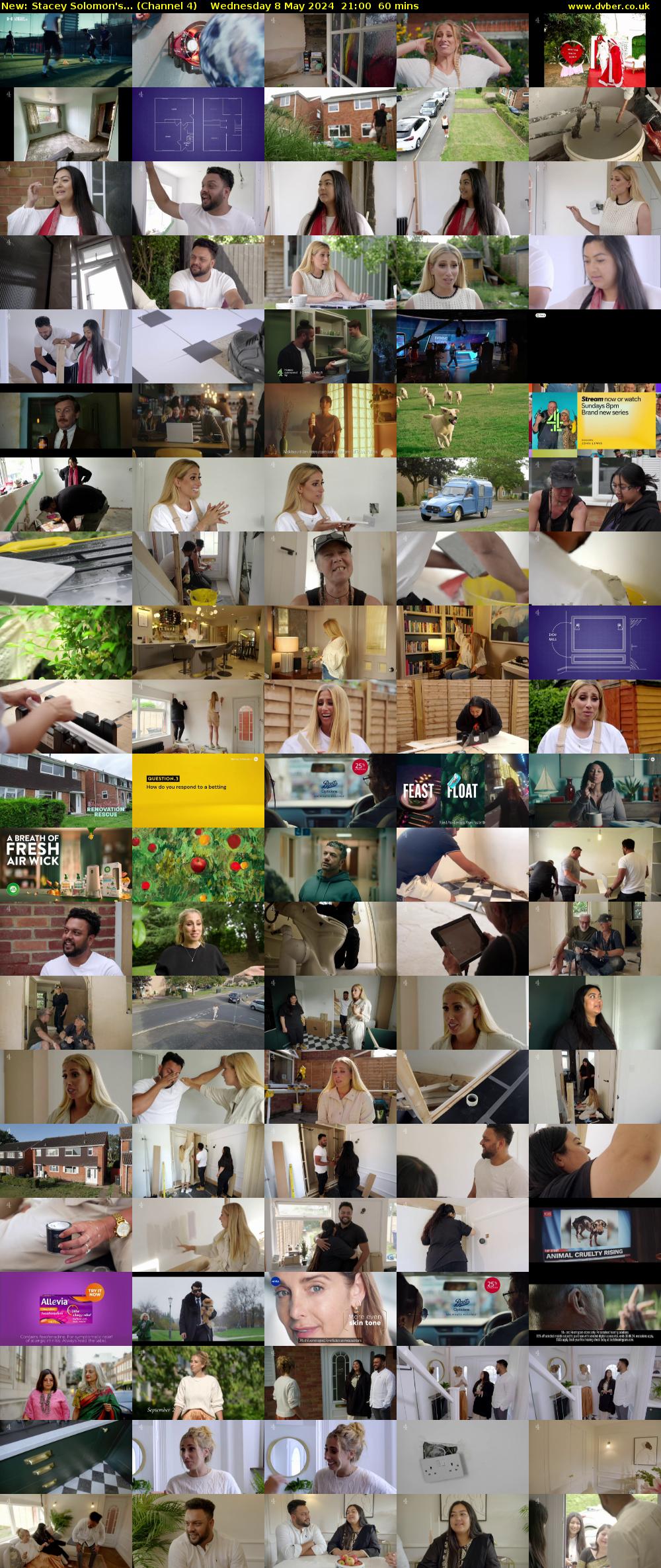 Stacey Solomon's... (Channel 4) Wednesday 8 May 2024 21:00 - 22:00