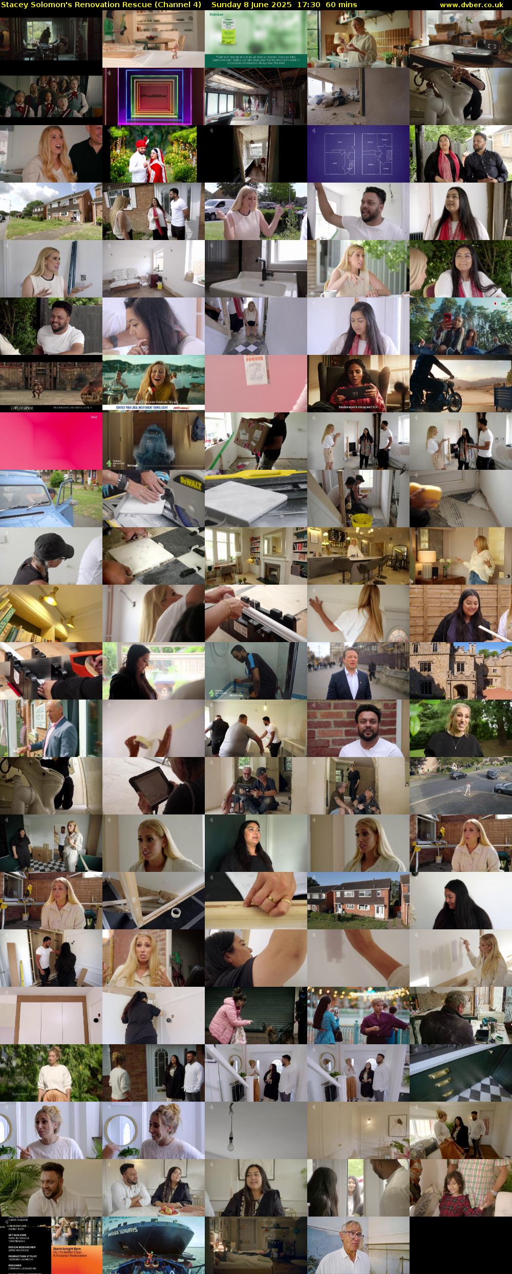Stacey Solomon's Renovation Rescue (Channel 4) Sunday 8 June 2025 17:30 - 18:30