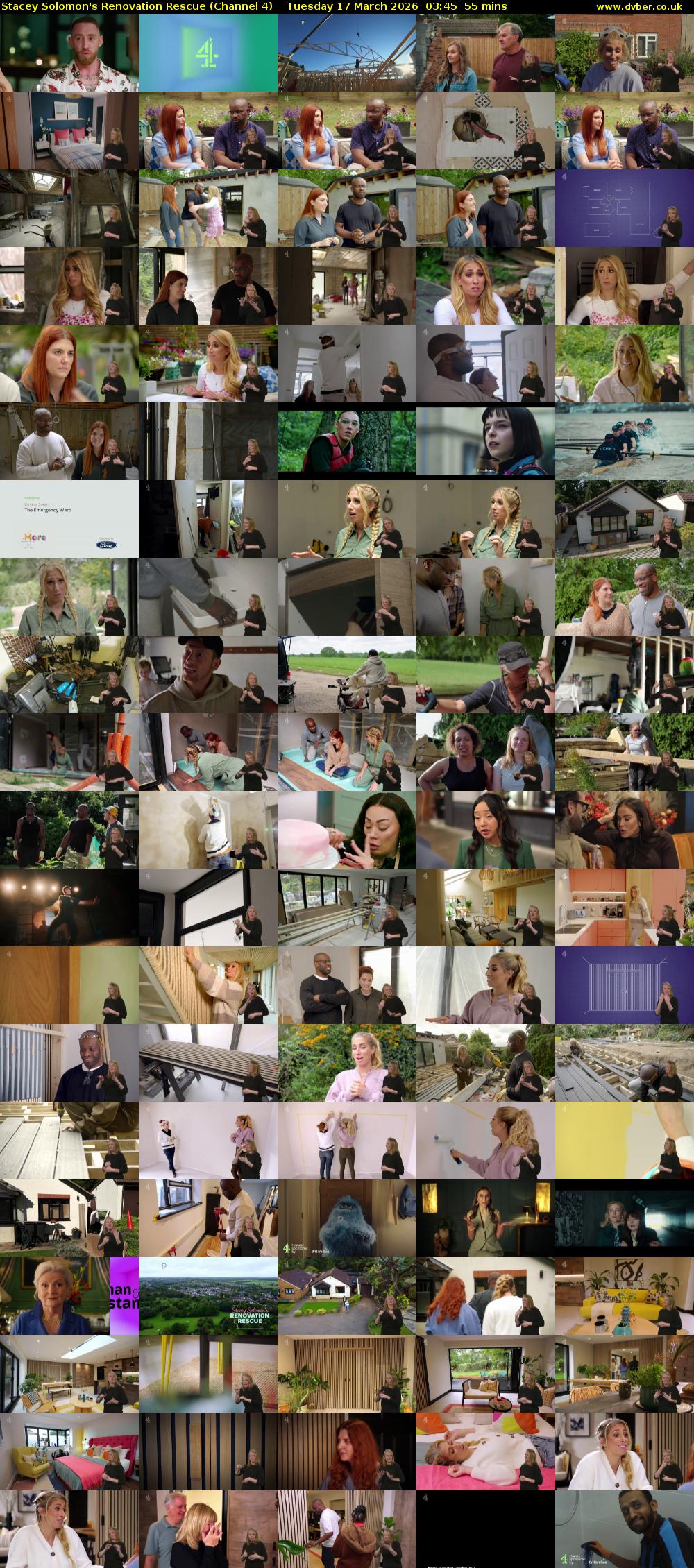 Stacey Solomon's Renovation Rescue (Channel 4) Tuesday 17 March 2026 03:45 - 04:40