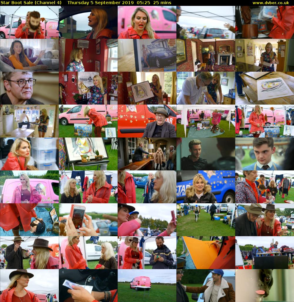 Star Boot Sale (Channel 4) Thursday 5 September 2019 05:25 - 05:50