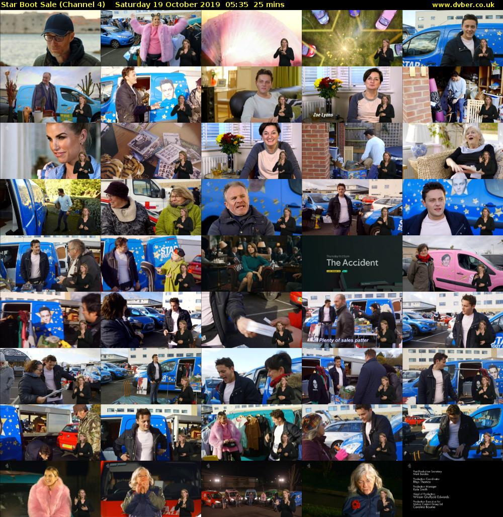 Star Boot Sale (Channel 4) Saturday 19 October 2019 05:35 - 06:00
