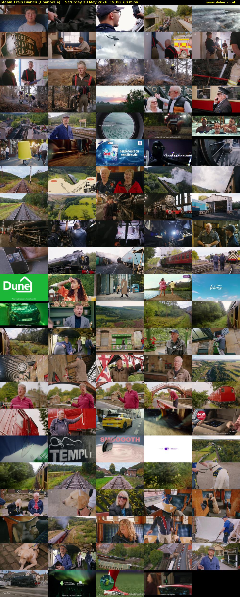 Steam Train Diaries (Channel 4) Saturday 23 May 2026 19:00 - 20:00