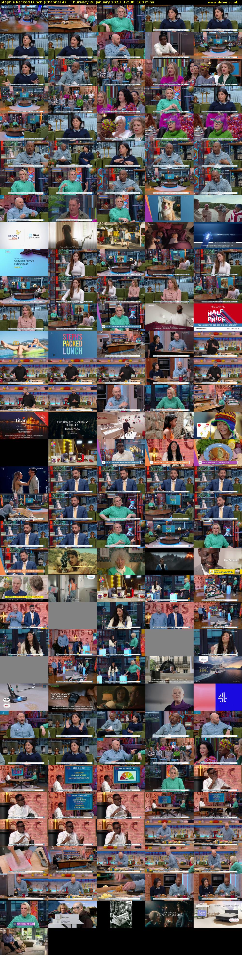 Steph's Packed Lunch (Channel 4) Thursday 26 January 2023 12:30 - 14:10