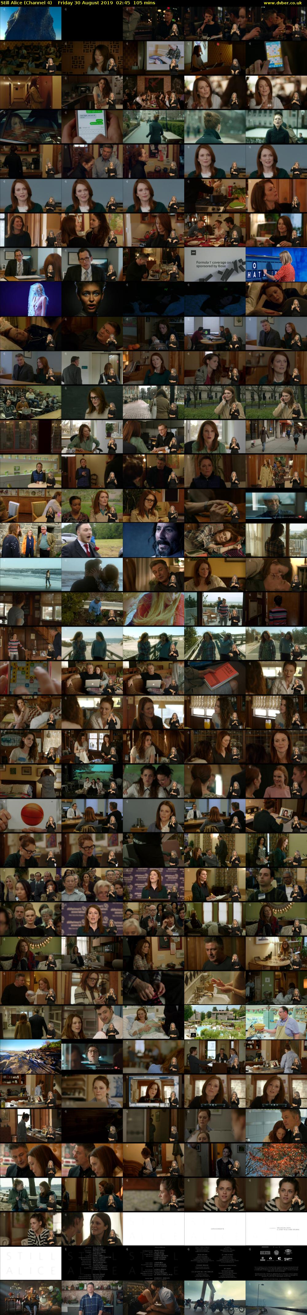 Still Alice (Channel 4) Friday 30 August 2019 02:45 - 04:30