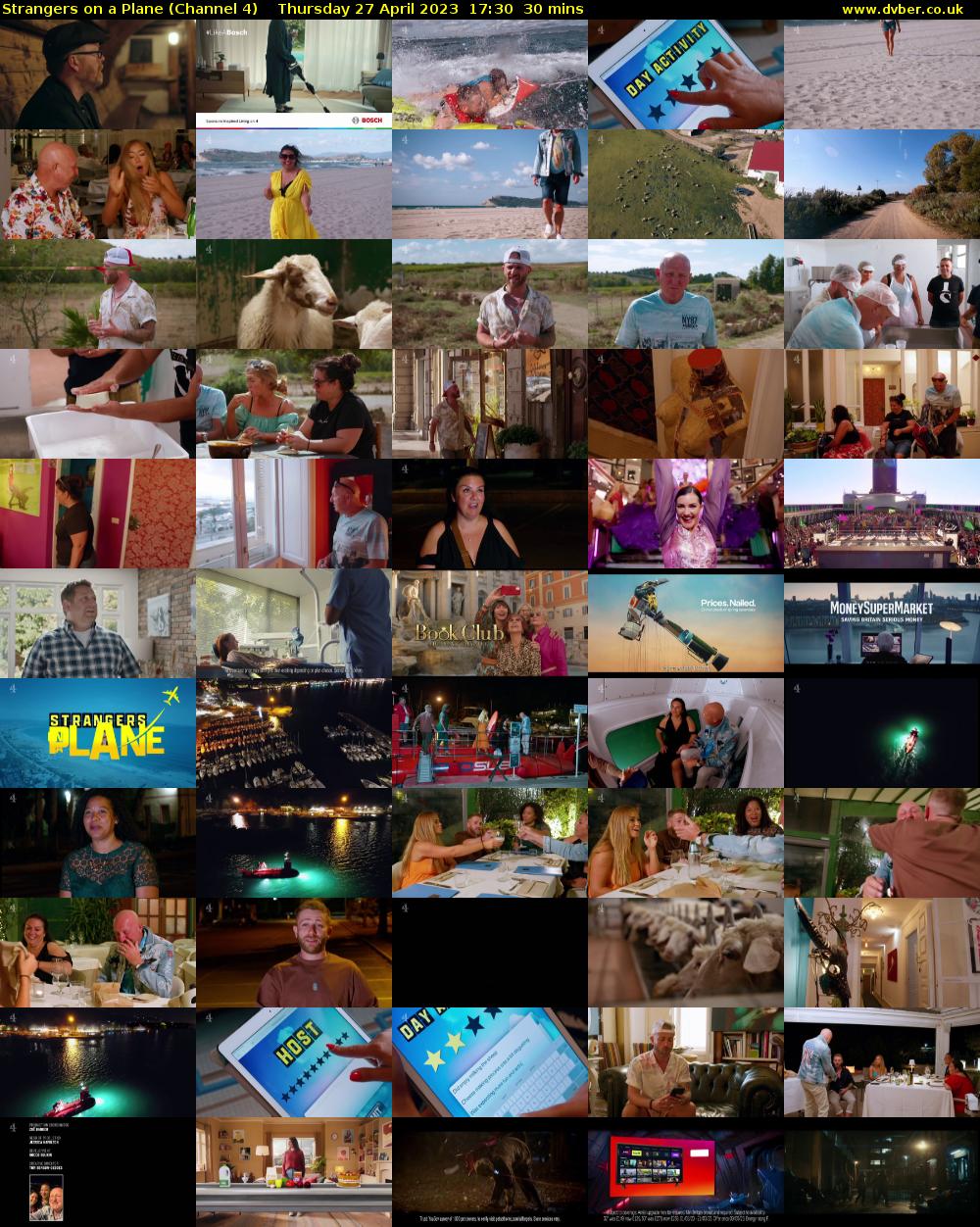 Strangers on a Plane (Channel 4) Thursday 27 April 2023 17:30 - 18:00