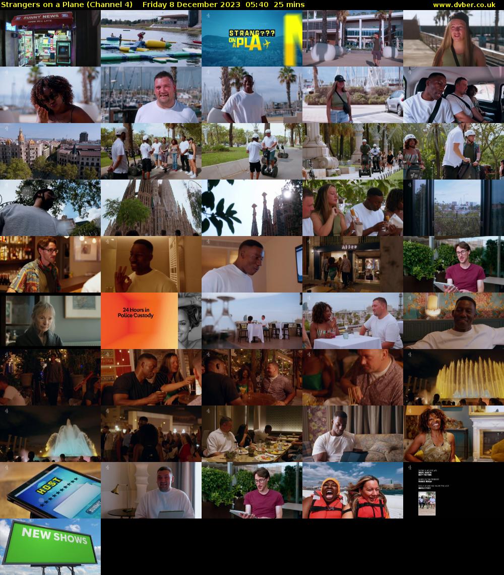 Strangers on a Plane (Channel 4) Friday 8 December 2023 05:40 - 06:05
