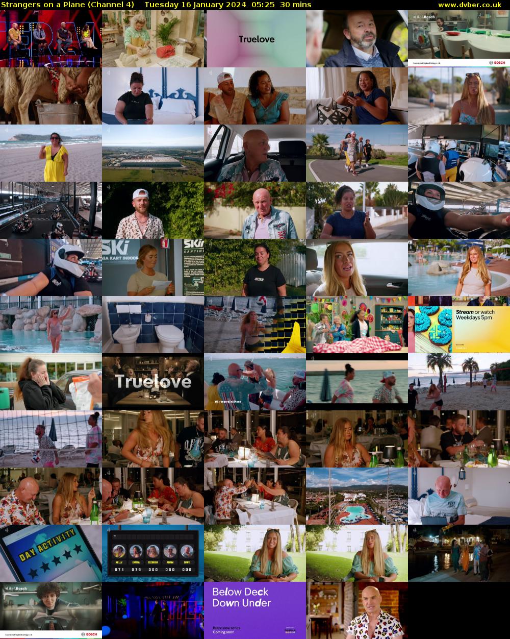 Strangers on a Plane (Channel 4) Tuesday 16 January 2024 05:25 - 05:55