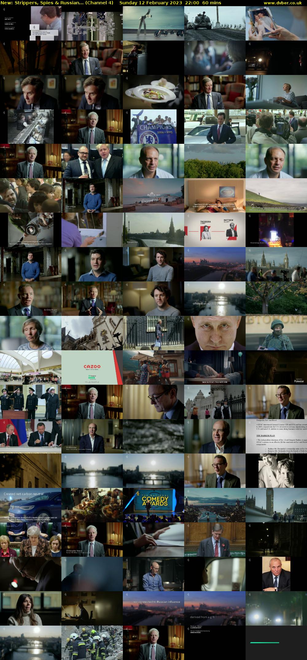 Strippers, Spies & Russian... (Channel 4) Sunday 12 February 2023 22:00 - 23:00