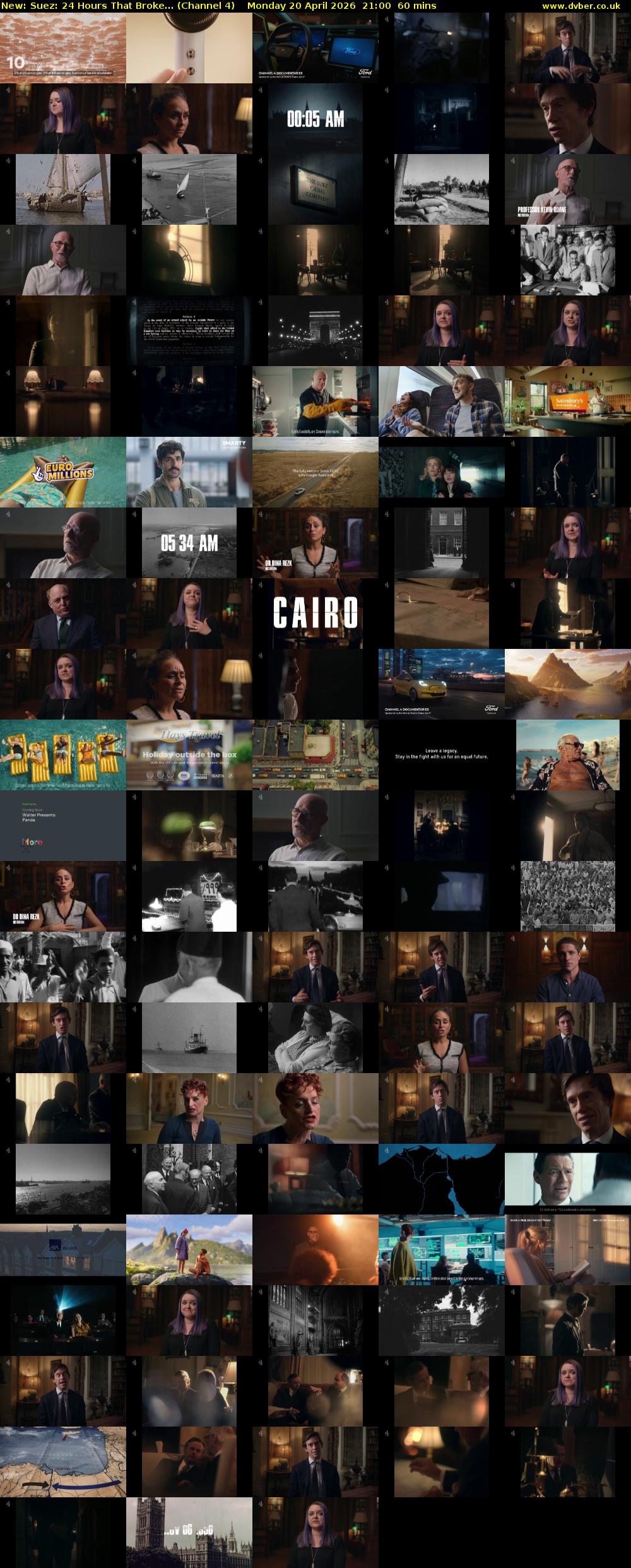 Suez: 24 Hours That Broke... (Channel 4) Monday 20 April 2026 21:00 - 22:00