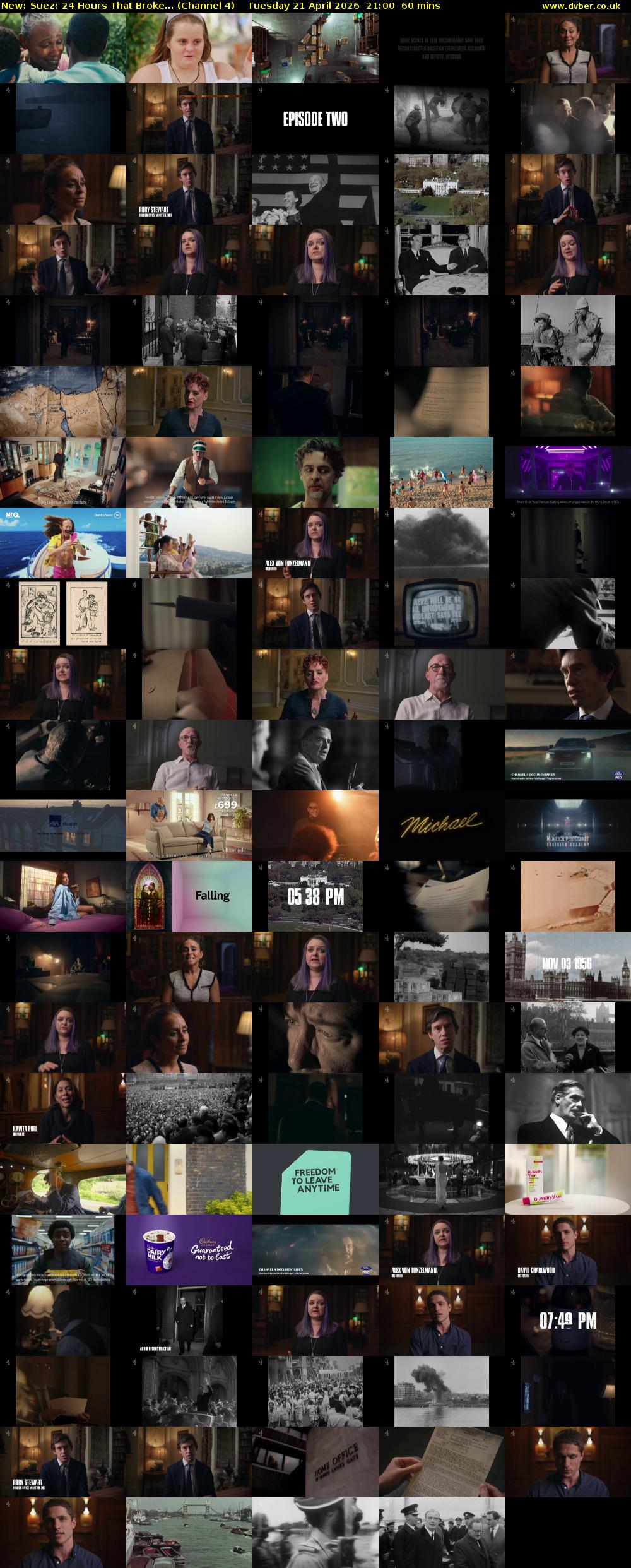 Suez: 24 Hours That Broke... (Channel 4) Tuesday 21 April 2026 21:00 - 22:00