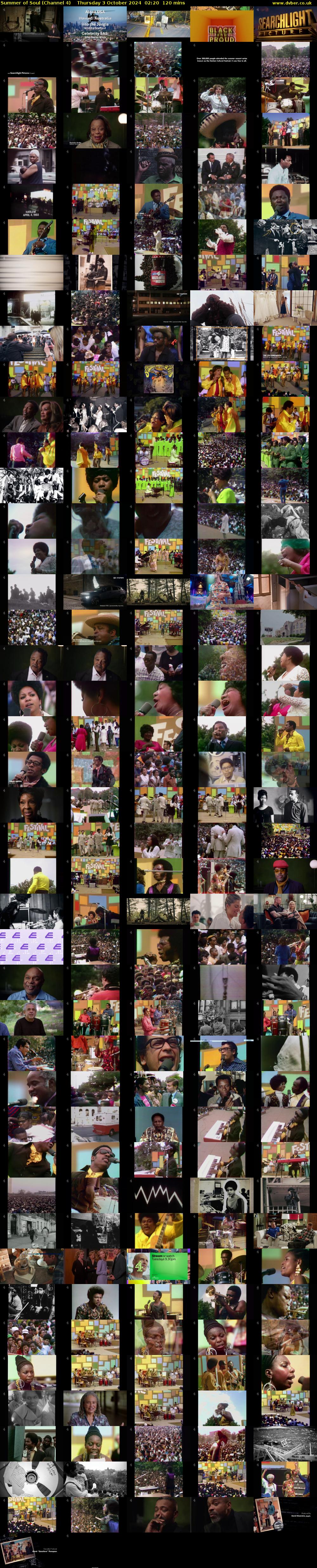 Summer of Soul (Channel 4) Thursday 3 October 2024 02:20 - 04:20