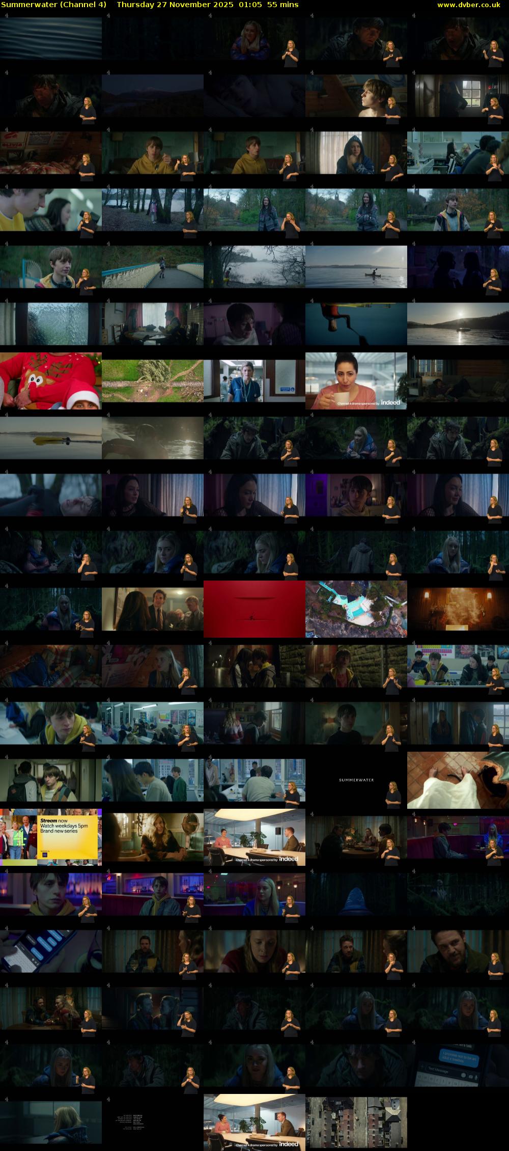 Summerwater (Channel 4) Thursday 27 November 2025 01:05 - 02:00