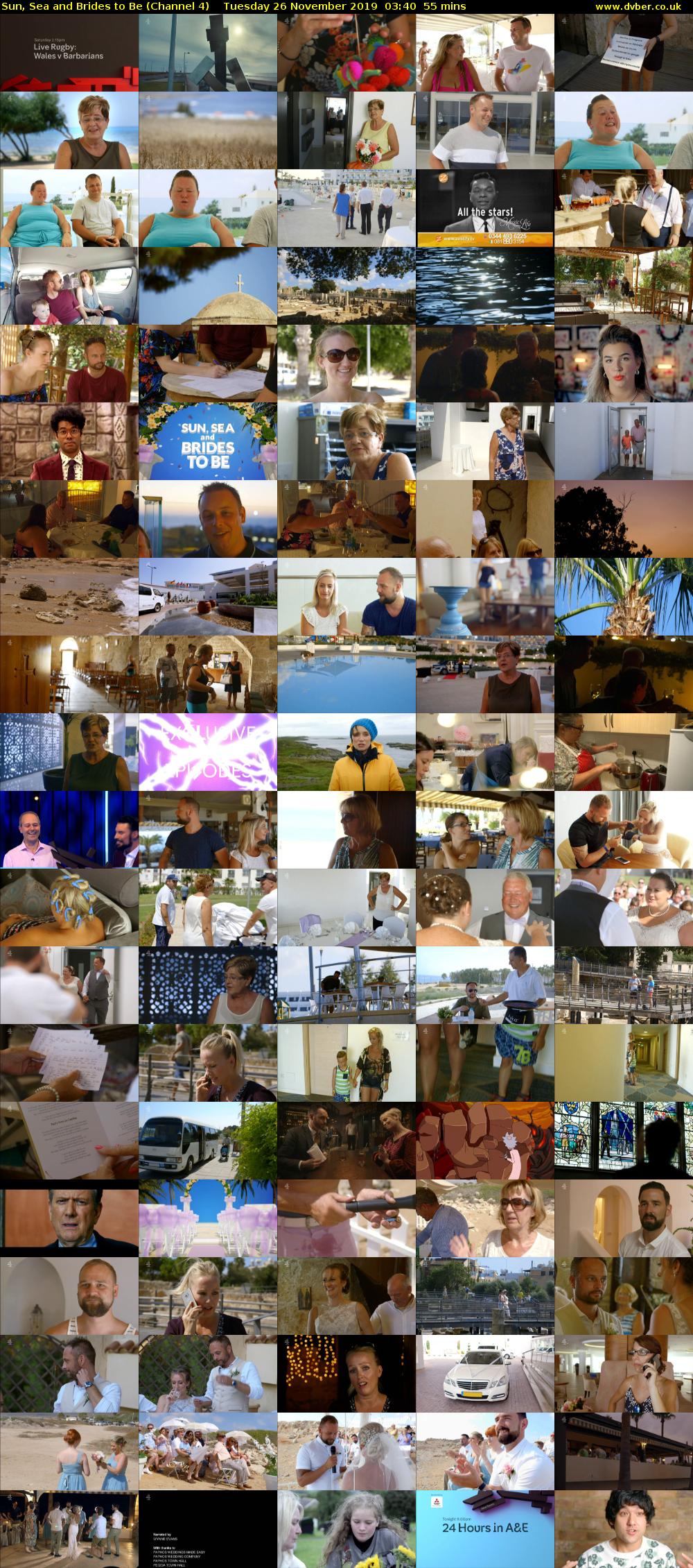 Sun, Sea and Brides to Be (Channel 4) Tuesday 26 November 2019 03:40 - 04:35