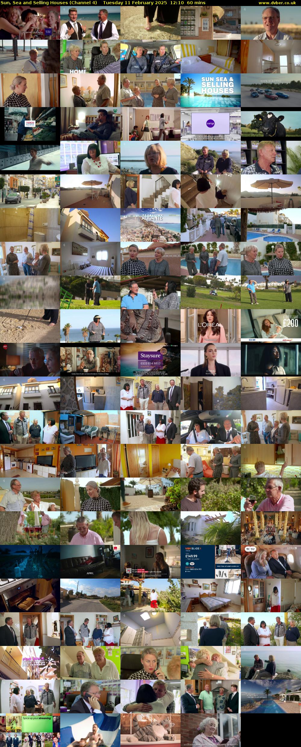 Sun, Sea and Selling Houses (Channel 4) Tuesday 11 February 2025 12:10 - 13:10