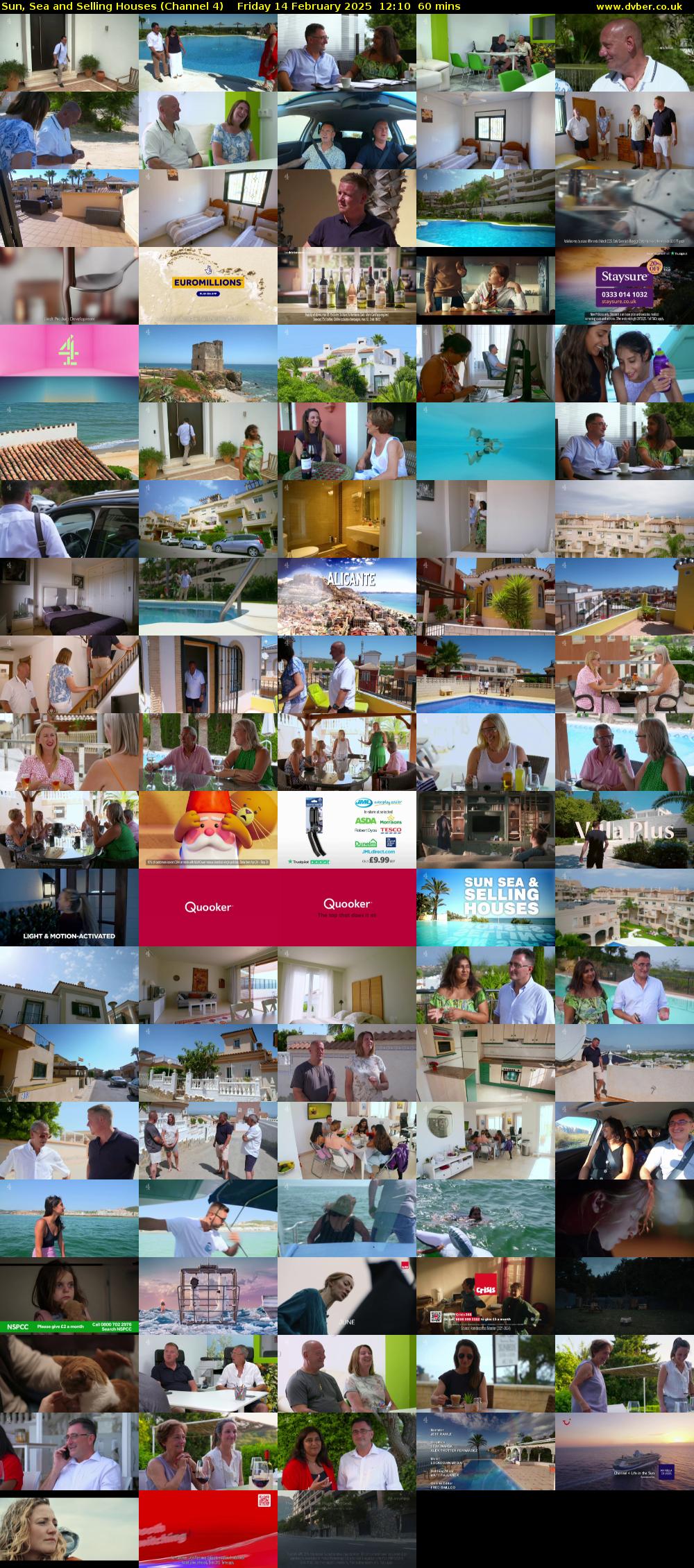Sun, Sea and Selling Houses (Channel 4) Friday 14 February 2025 12:10 - 13:10