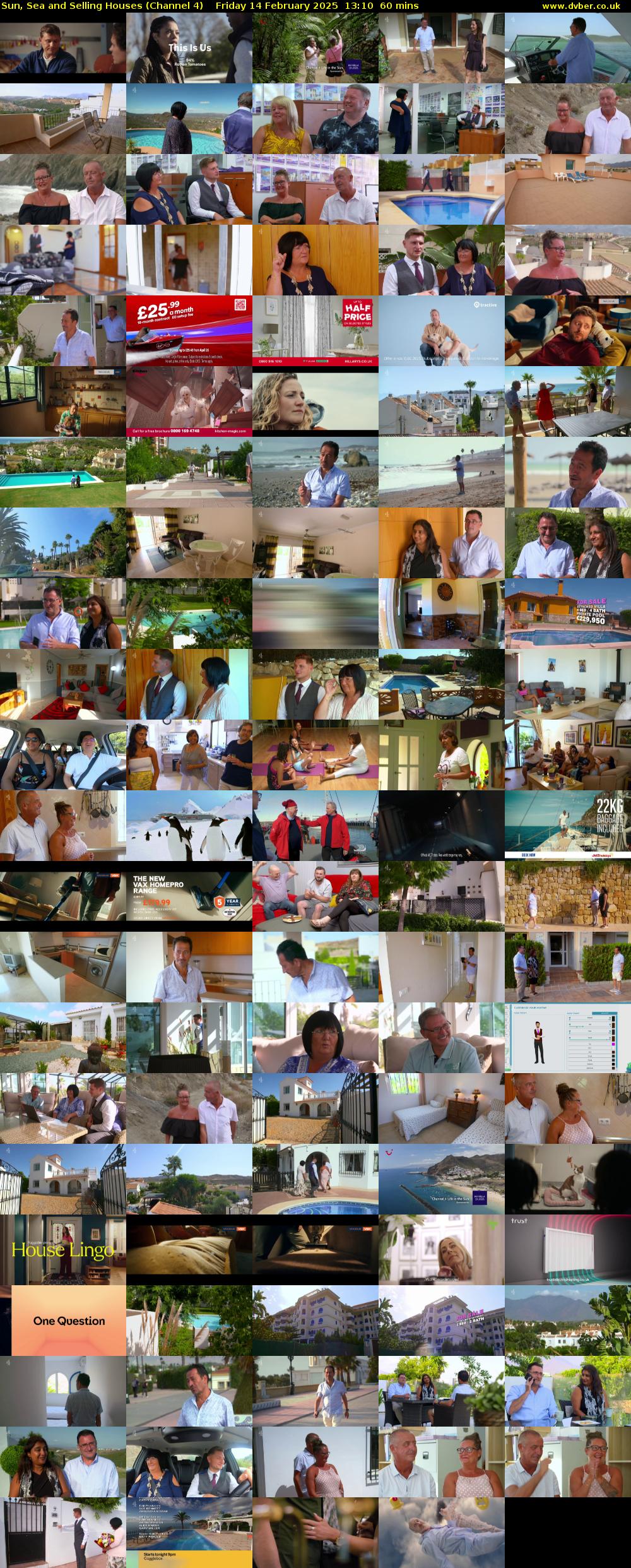 Sun, Sea and Selling Houses (Channel 4) Friday 14 February 2025 13:10 - 14:10