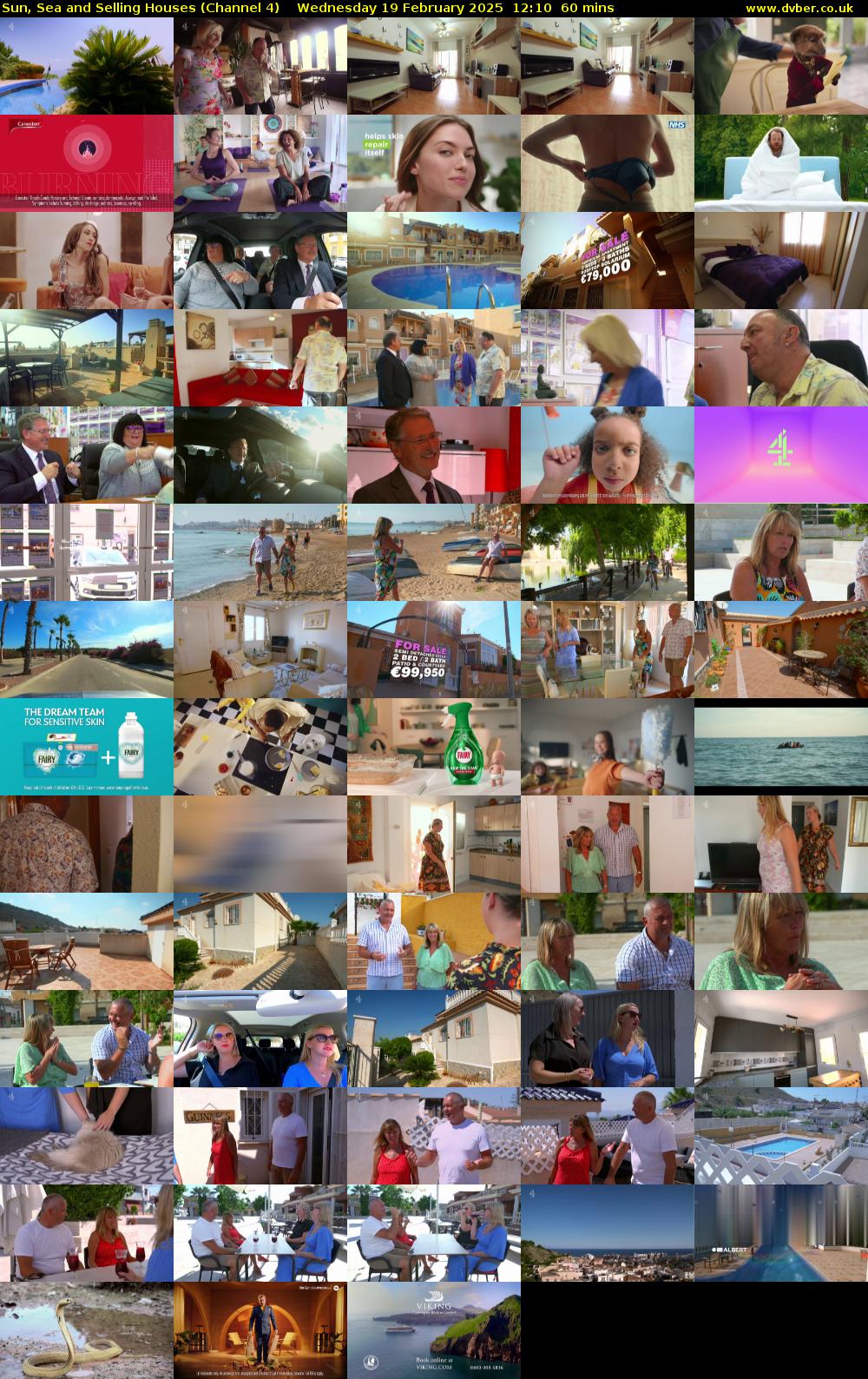 Sun, Sea and Selling Houses (Channel 4) Wednesday 19 February 2025 12:10 - 13:10