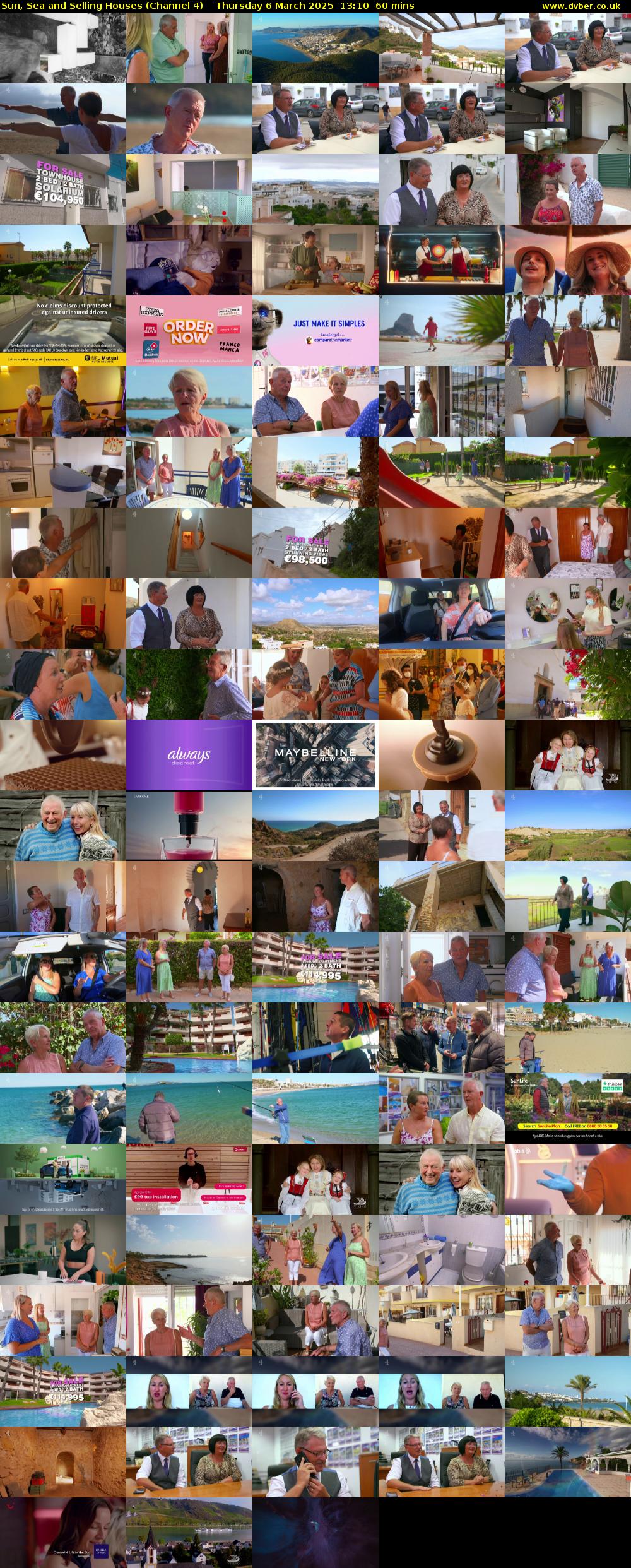 Sun, Sea and Selling Houses (Channel 4) Thursday 6 March 2025 13:10 - 14:10