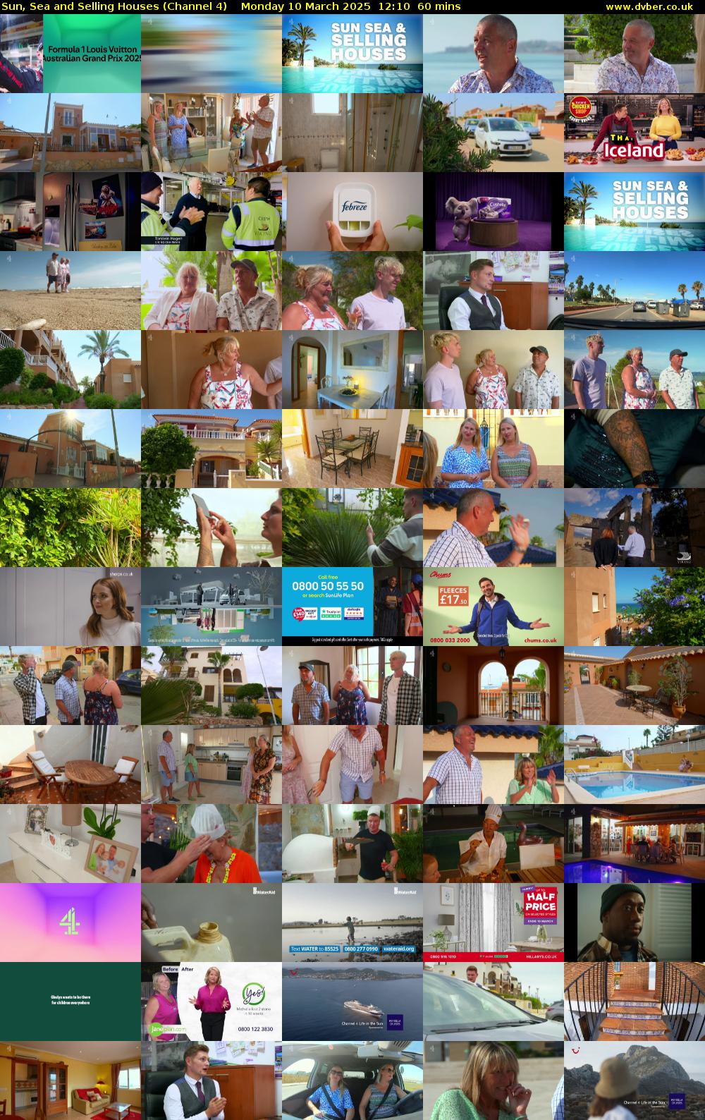 Sun, Sea and Selling Houses (Channel 4) Monday 10 March 2025 12:10 - 13:10