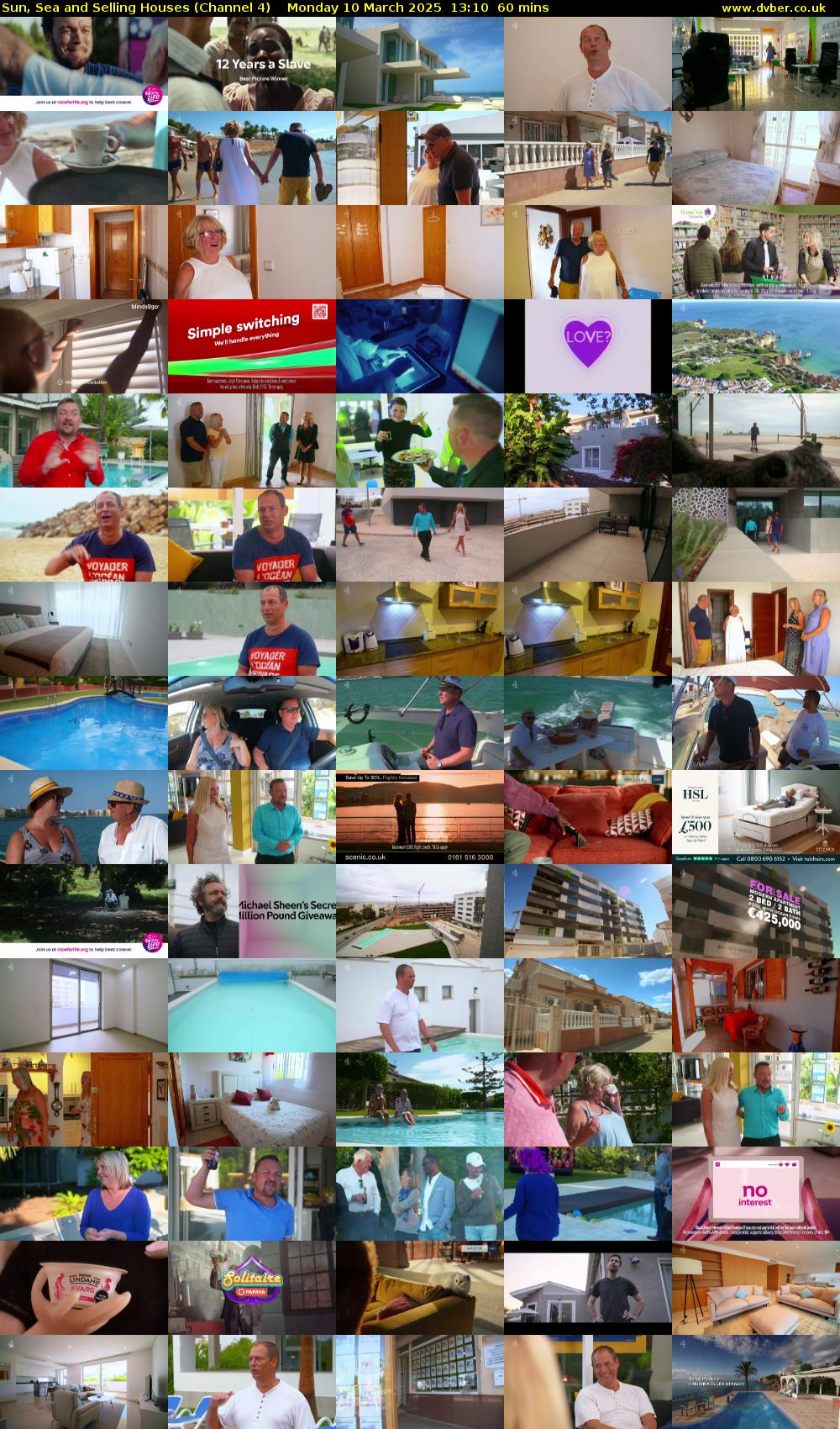 Sun, Sea and Selling Houses (Channel 4) Monday 10 March 2025 13:10 - 14:10