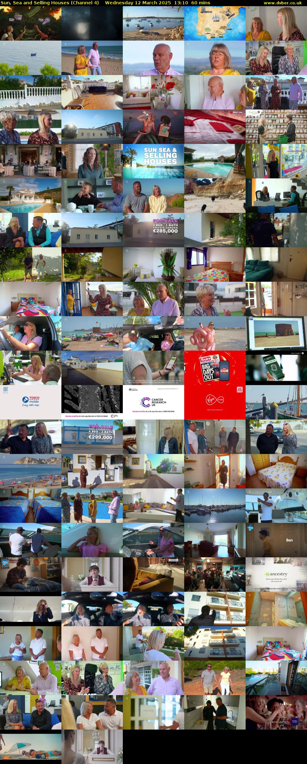 Sun, Sea and Selling Houses (Channel 4) Wednesday 12 March 2025 13:10 - 14:10