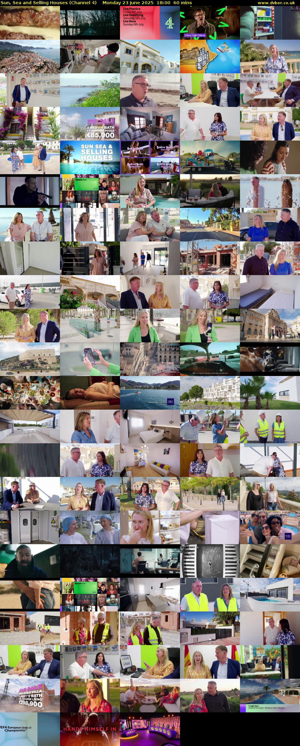 Sun, Sea and Selling Houses (Channel 4) Monday 23 June 2025 18:00 - 19:00